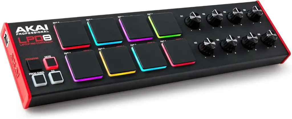 VERMIETUNG: Akai LPD8 MK2 Pad-Controller mit Preset für Maestro-DMX